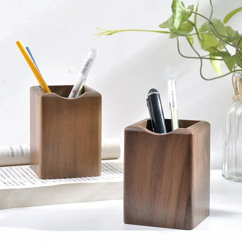 Deskspur Quill Natural Walnut Pen Tray — Deskspur Modern Desks & Workspace Accessories — view 2