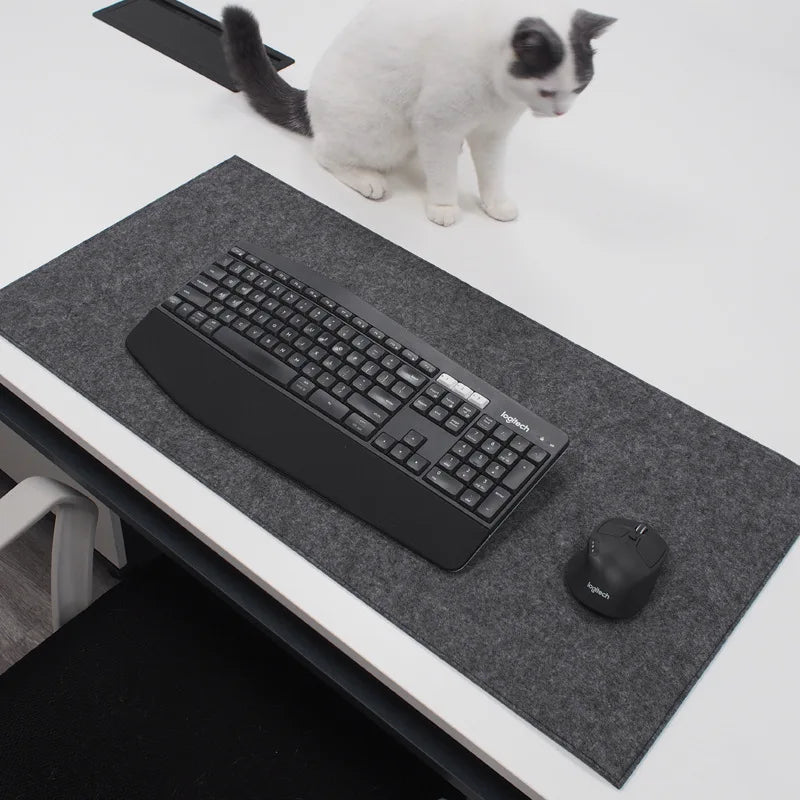 Deskspur Tundra XL Wool Felt Desk Mat — Deskspur Modern Desks & Workspace Accessories — view 2