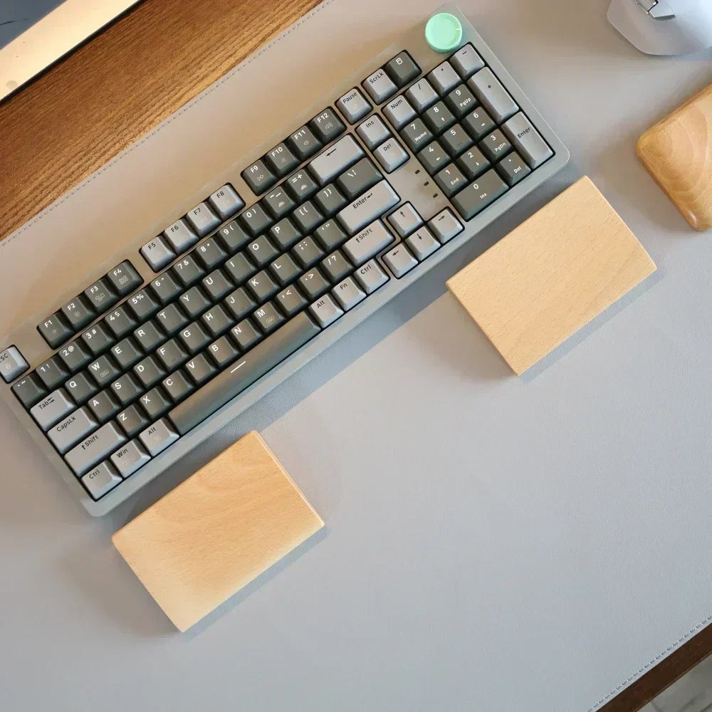 Deskspur Isle Walnut Split Palm Rest — Deskspur Modern Desks & Workspace Accessories — view 2