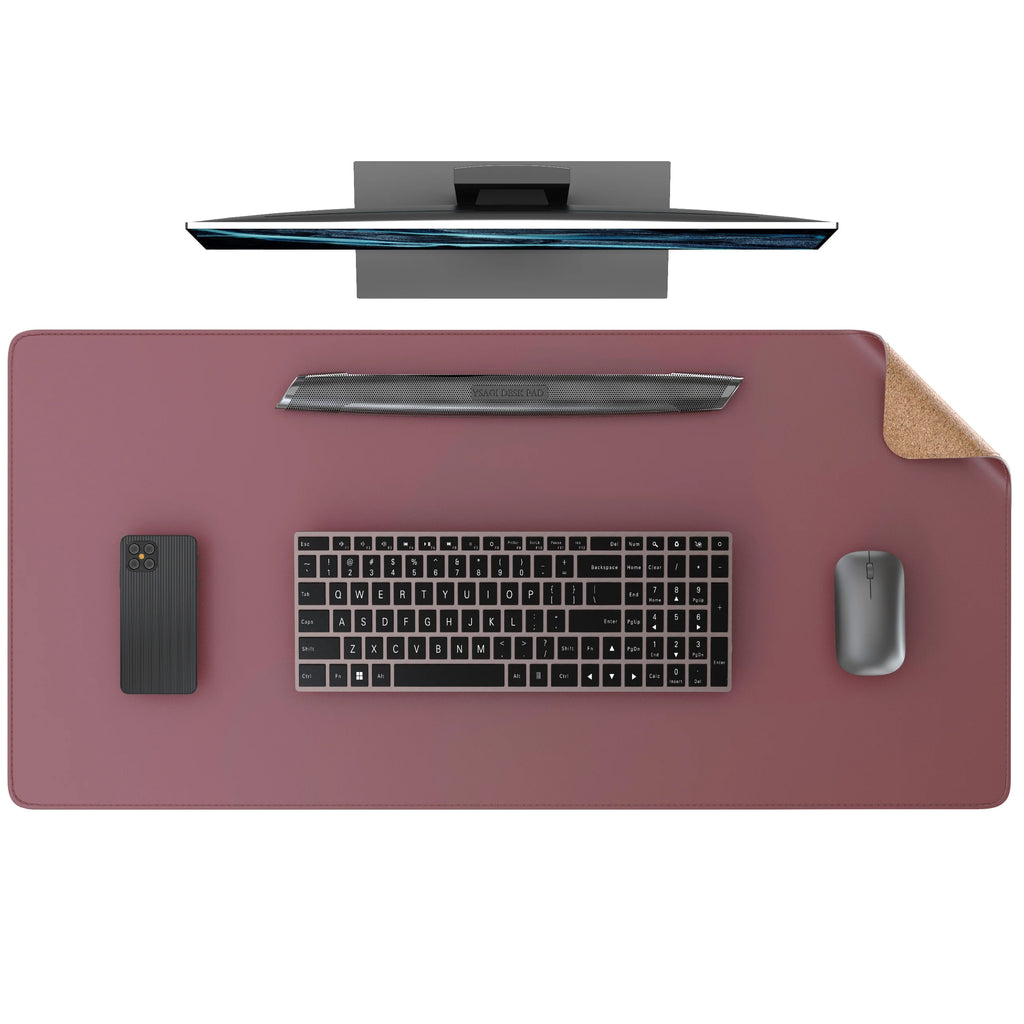 Deskspur Duo Two-Tone Leather Desk Mat — Deskspur Modern Desks & Workspace Accessories — view 4