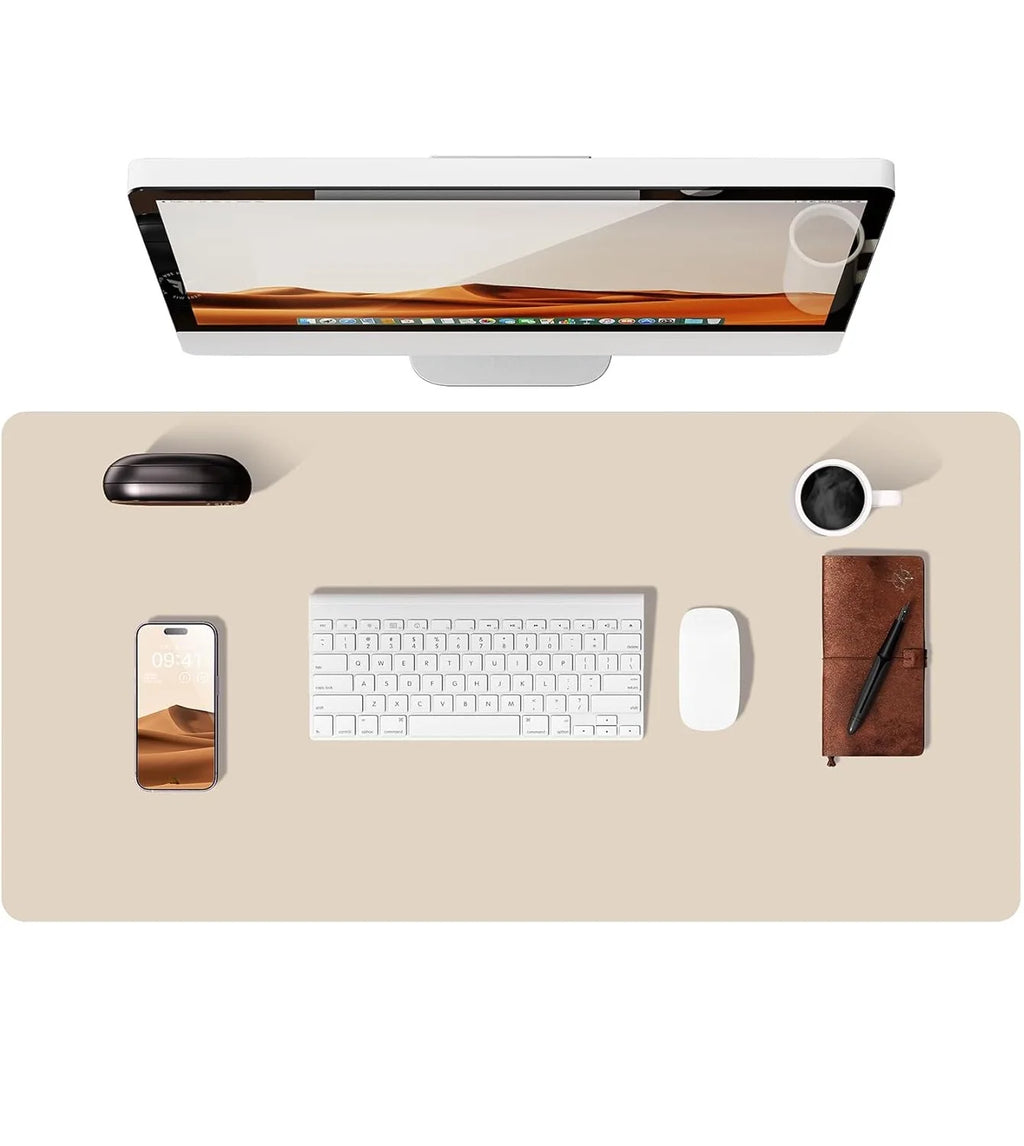 Deskspur Saddle Vegan Leather Desk Pad — Deskspur Modern Desks & Workspace Accessories — view 3