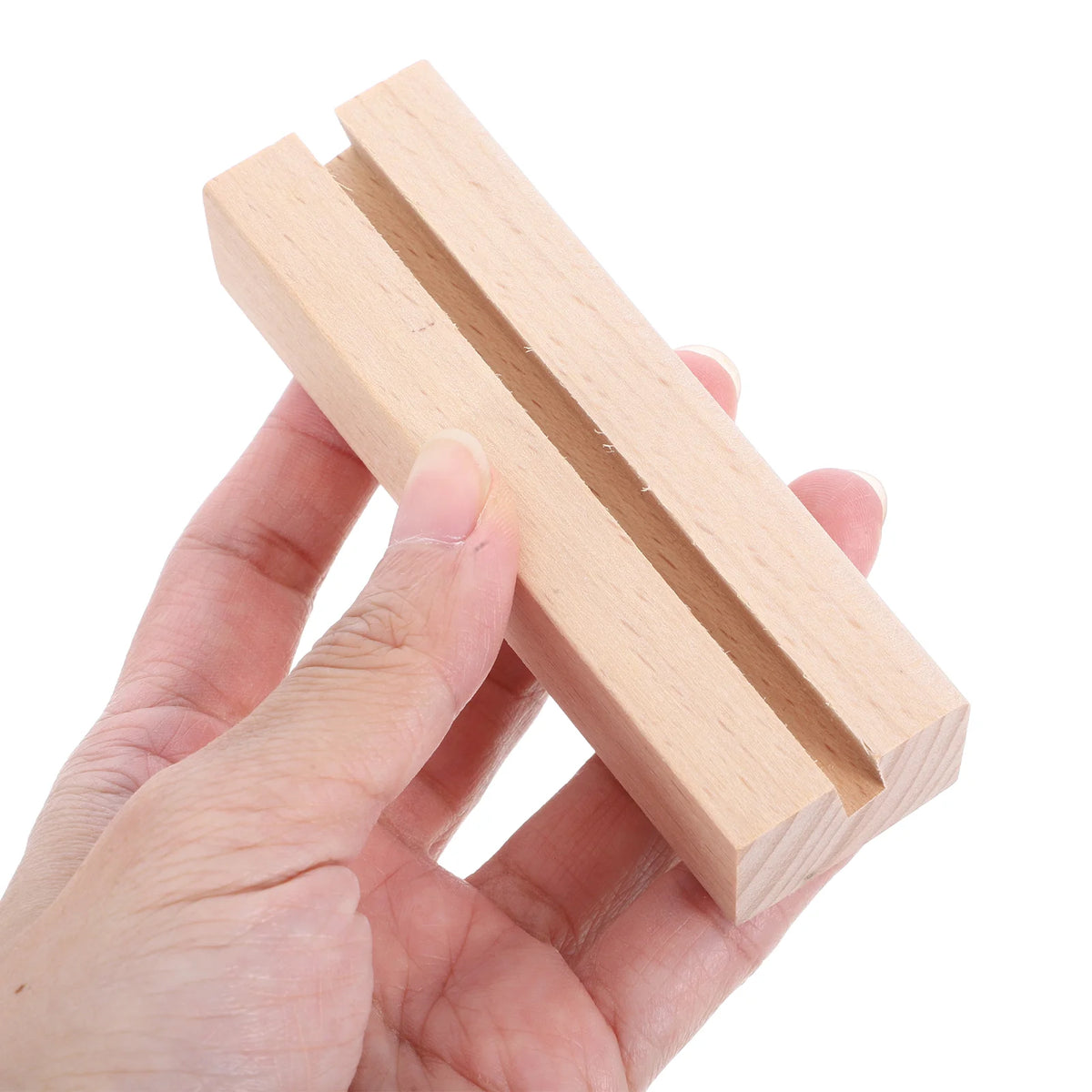 Deskspur Slate Wooden Card & Photo Stands (Set of 4) — Deskspur Modern Desks & Workspace Accessories — view 2
