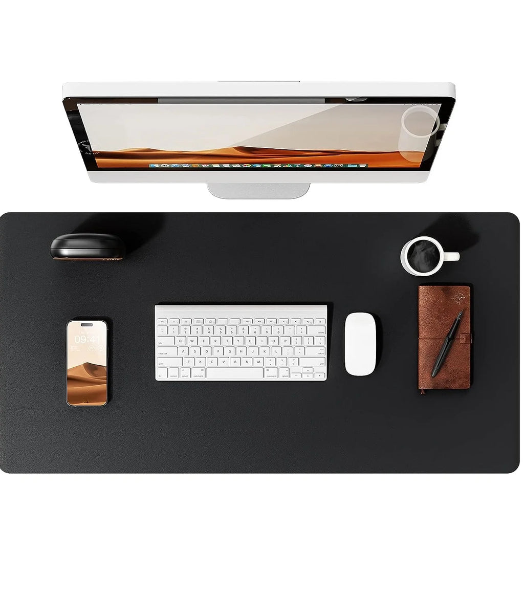 Deskspur Saddle Vegan Leather Desk Pad — Deskspur Modern Desks & Workspace Accessories — view 4