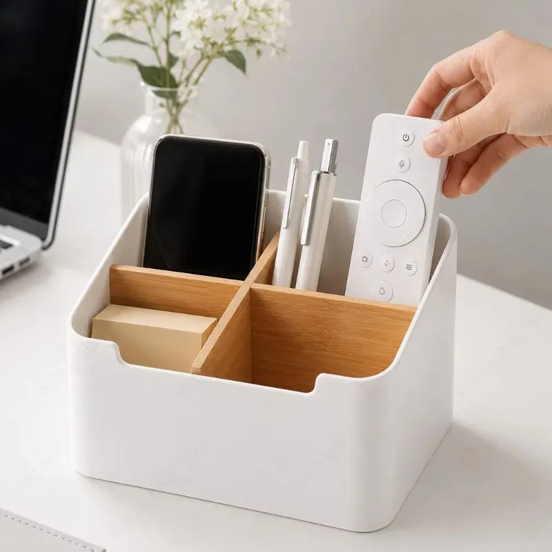 Deskspur Bento Bamboo Desk Caddy — Deskspur Modern Desks & Workspace Accessories