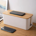 Deskspur Cove Wooden Cable Storage Case — Deskspur Modern Desks & Workspace Accessories