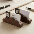 Deskspur Cumulus Walnut Card Holder — Deskspur Modern Desks & Workspace Accessories