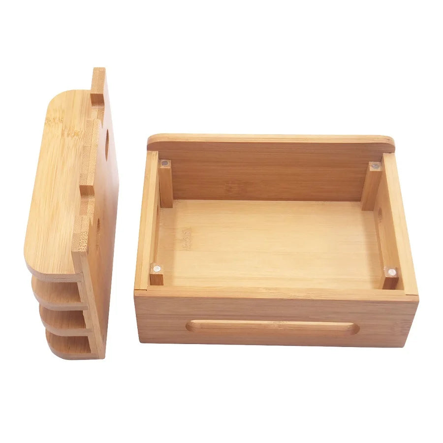 Deskspur Quay Bamboo Charging Dock — Deskspur Modern Desks & Workspace Accessories
