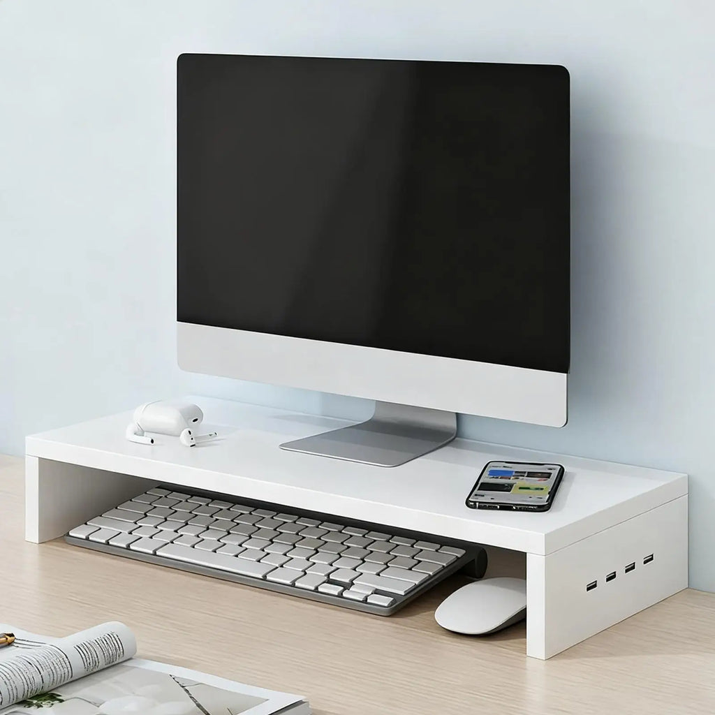Deskspur Harbor Powered Riser with USB Hub — Deskspur Modern Desks & Workspace Accessories — view 3