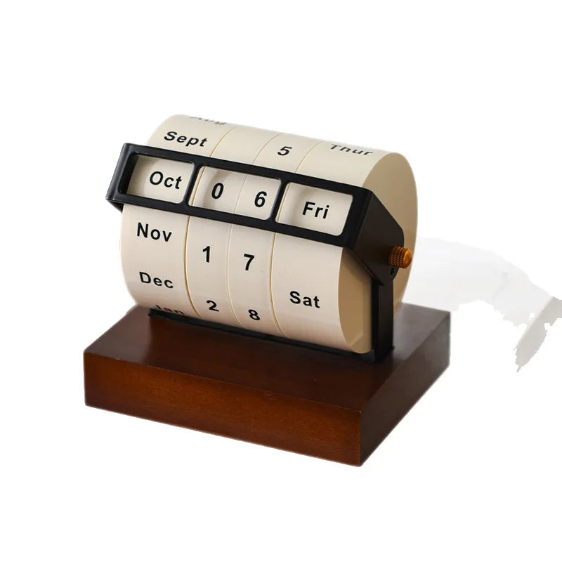 Deskspur Chronicle Walnut Perpetual Calendar — Deskspur Modern Desks & Workspace Accessories — view 4