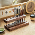 Deskspur Burrow Walnut Desk Organizer & Phone Stand — Deskspur Modern Desks & Workspace Accessories