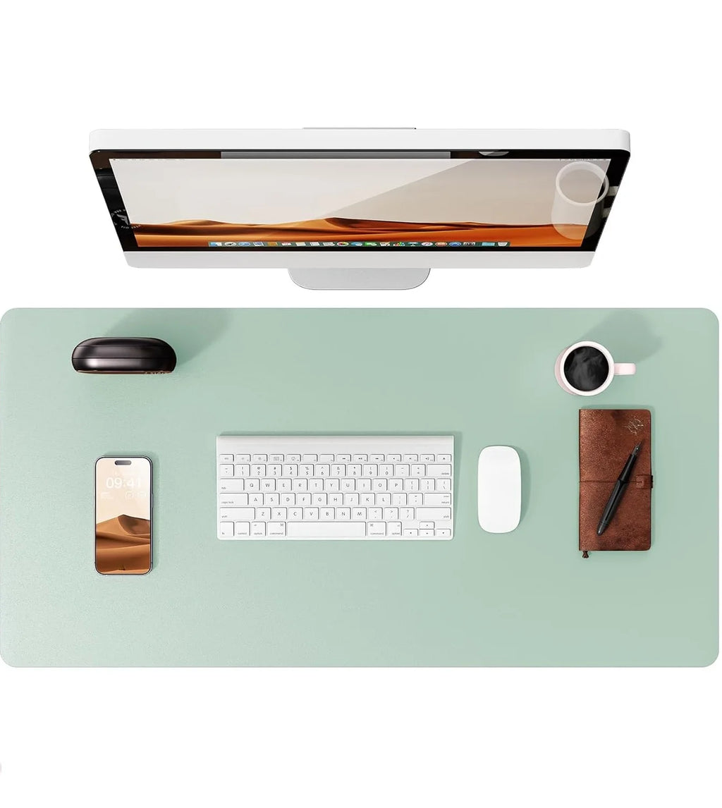 Deskspur Saddle Vegan Leather Desk Pad — Deskspur Modern Desks & Workspace Accessories — view 6