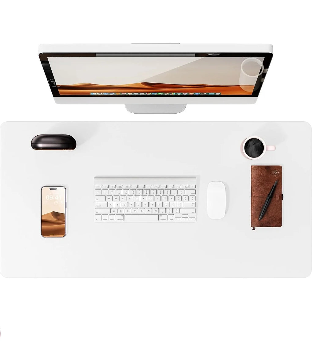 Deskspur Saddle Vegan Leather Desk Pad — Deskspur Modern Desks & Workspace Accessories — view 5