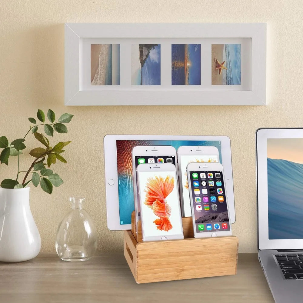Deskspur Quay Bamboo Charging Dock — Deskspur Modern Desks & Workspace Accessories — view 2