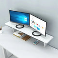 Deskspur Bastion Clamp-On Wooden Desk Shelf — Deskspur Modern Desks & Workspace Accessories
