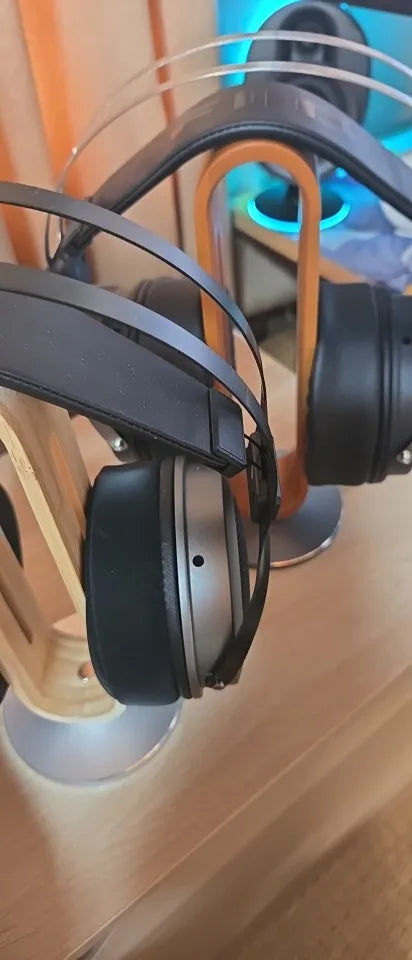 Deskspur Aspen Bamboo & Aluminum Headphone Stand — Deskspur Modern Desks & Workspace Accessories — view 4