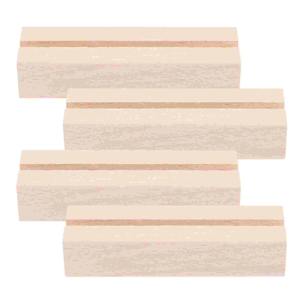 Deskspur Slate Wooden Card & Photo Stands (Set of 4) — Deskspur Modern Desks & Workspace Accessories — view 3
