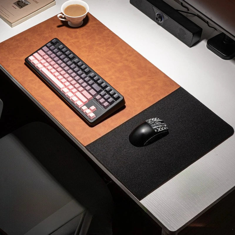 Deskspur Strata Leather & Cork Desk Pad — Deskspur Modern Desks & Workspace Accessories