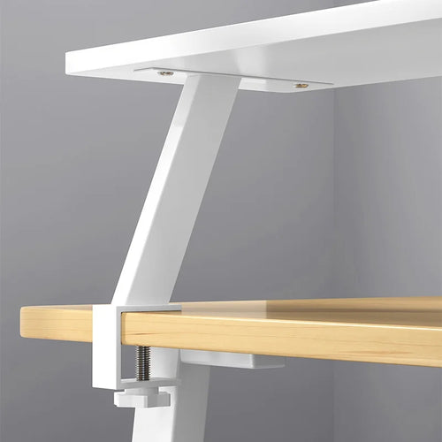 Deskspur Bastion Clamp-On Wooden Desk Shelf — Deskspur Modern Desks & Workspace Accessories — view 2
