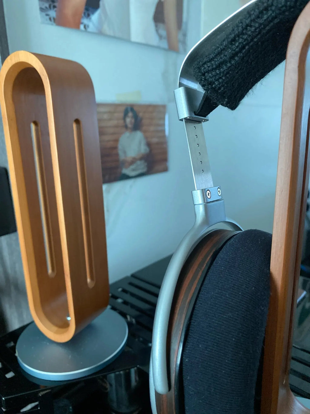 Deskspur Aspen Bamboo & Aluminum Headphone Stand — Deskspur Modern Desks & Workspace Accessories — view 5