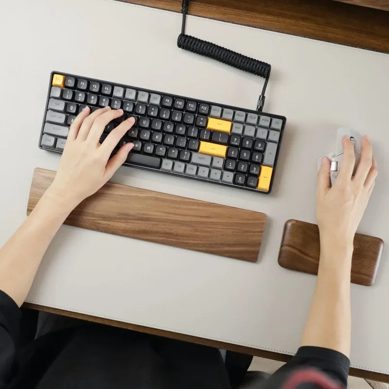 Deskspur Ember Walnut Keyboard Palm Rest — Deskspur Modern Desks & Workspace Accessories — view 2
