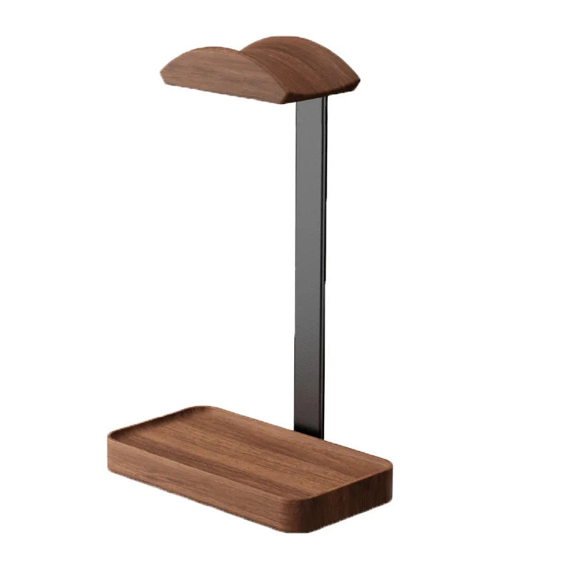 Deskspur Ridge Black Walnut Headphone Stand — Deskspur Modern Desks & Workspace Accessories — view 3