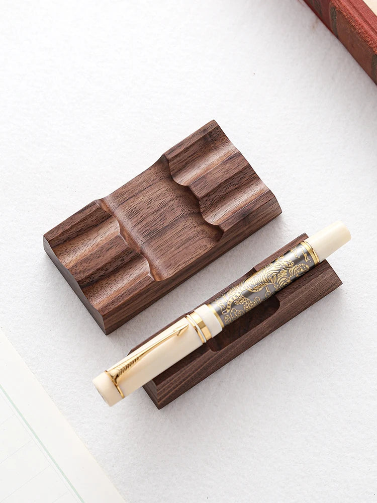 Deskspur Nib Walnut Fountain Pen Rest — Deskspur Modern Desks & Workspace Accessories