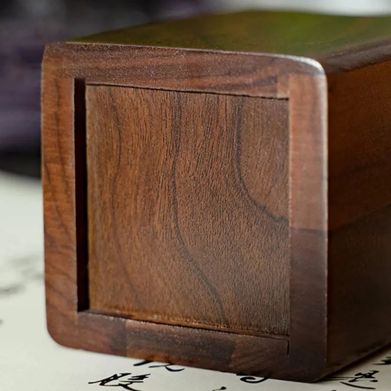Deskspur Quill Natural Walnut Pen Tray — Deskspur Modern Desks & Workspace Accessories — view 5