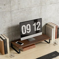 Deskspur Grove Steel-Frame Wood Monitor Riser — Deskspur Modern Desks & Workspace Accessories