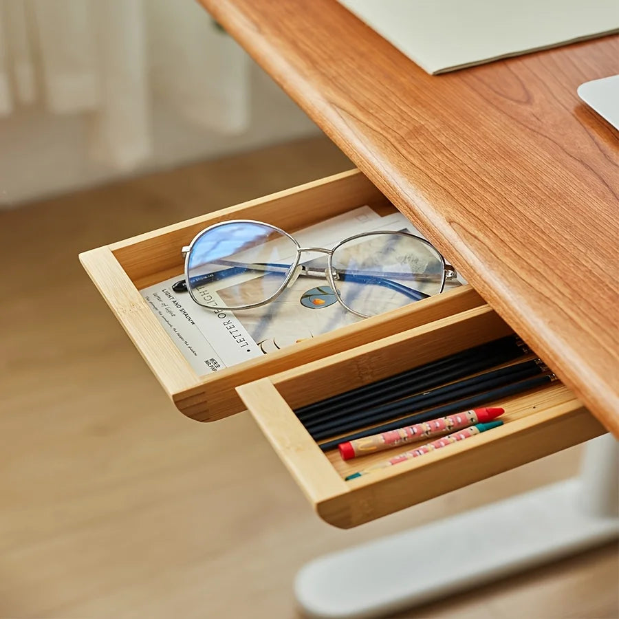 Deskspur Hideaway Walnut Under-Desk Drawer — Deskspur Modern Desks & Workspace Accessories — view 2