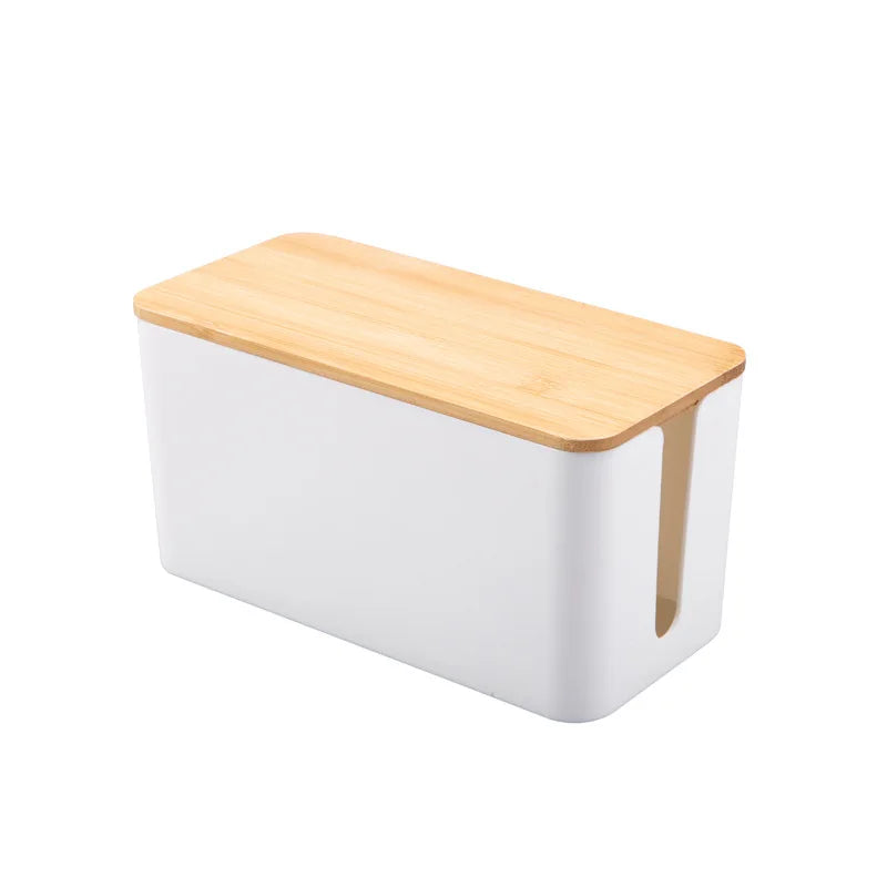 Deskspur Cove Wooden Cable Storage Case — Deskspur Modern Desks & Workspace Accessories — view 4