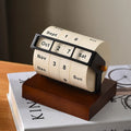 Deskspur Chronicle Walnut Perpetual Calendar — Deskspur Modern Desks & Workspace Accessories