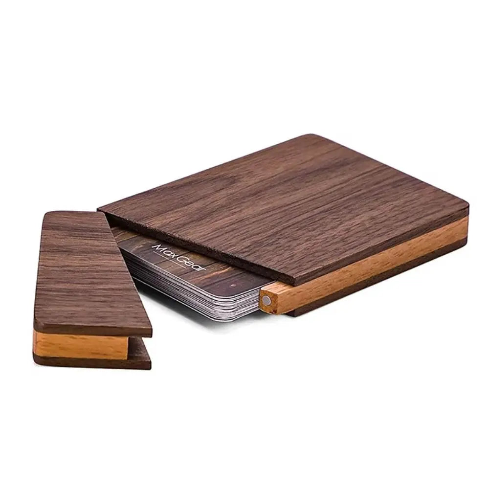 Deskspur Slip Walnut Business Card Case — Deskspur Modern Desks & Workspace Accessories