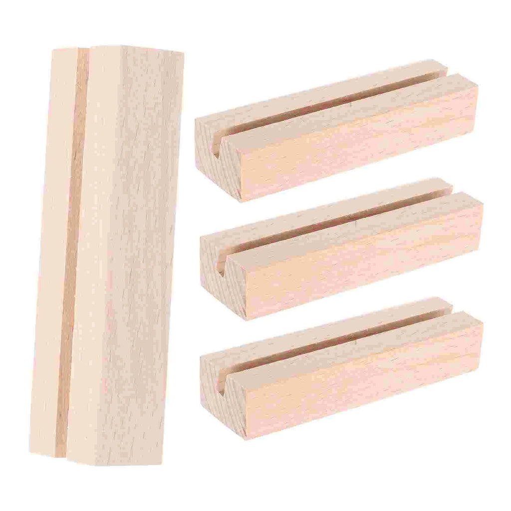 Deskspur Slate Wooden Card & Photo Stands (Set of 4) — Deskspur Modern Desks & Workspace Accessories — view 4