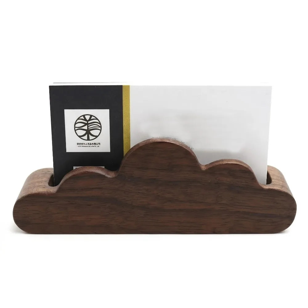 Deskspur Cumulus Walnut Card Holder — Deskspur Modern Desks & Workspace Accessories — view 4