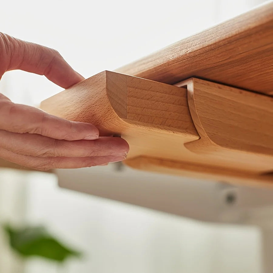 Deskspur Hideaway Walnut Under-Desk Drawer — Deskspur Modern Desks & Workspace Accessories — view 3