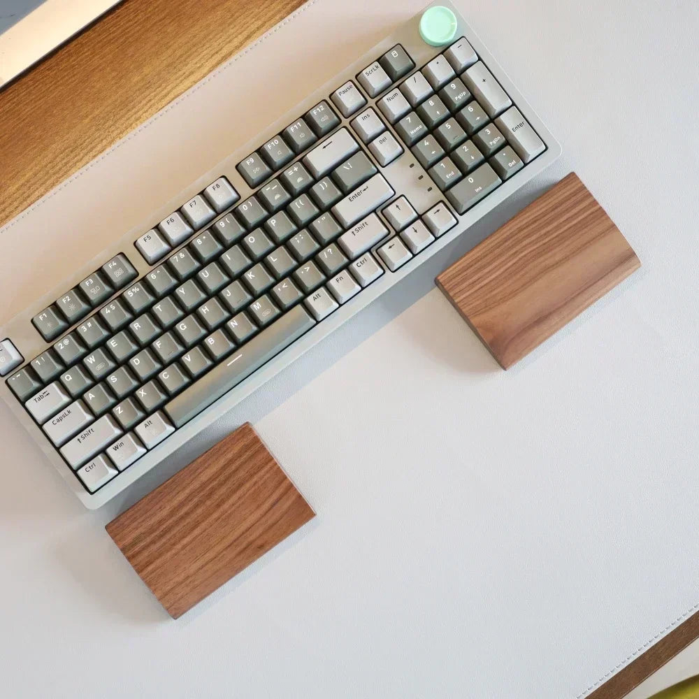 Deskspur Isle Walnut Split Palm Rest — Deskspur Modern Desks & Workspace Accessories