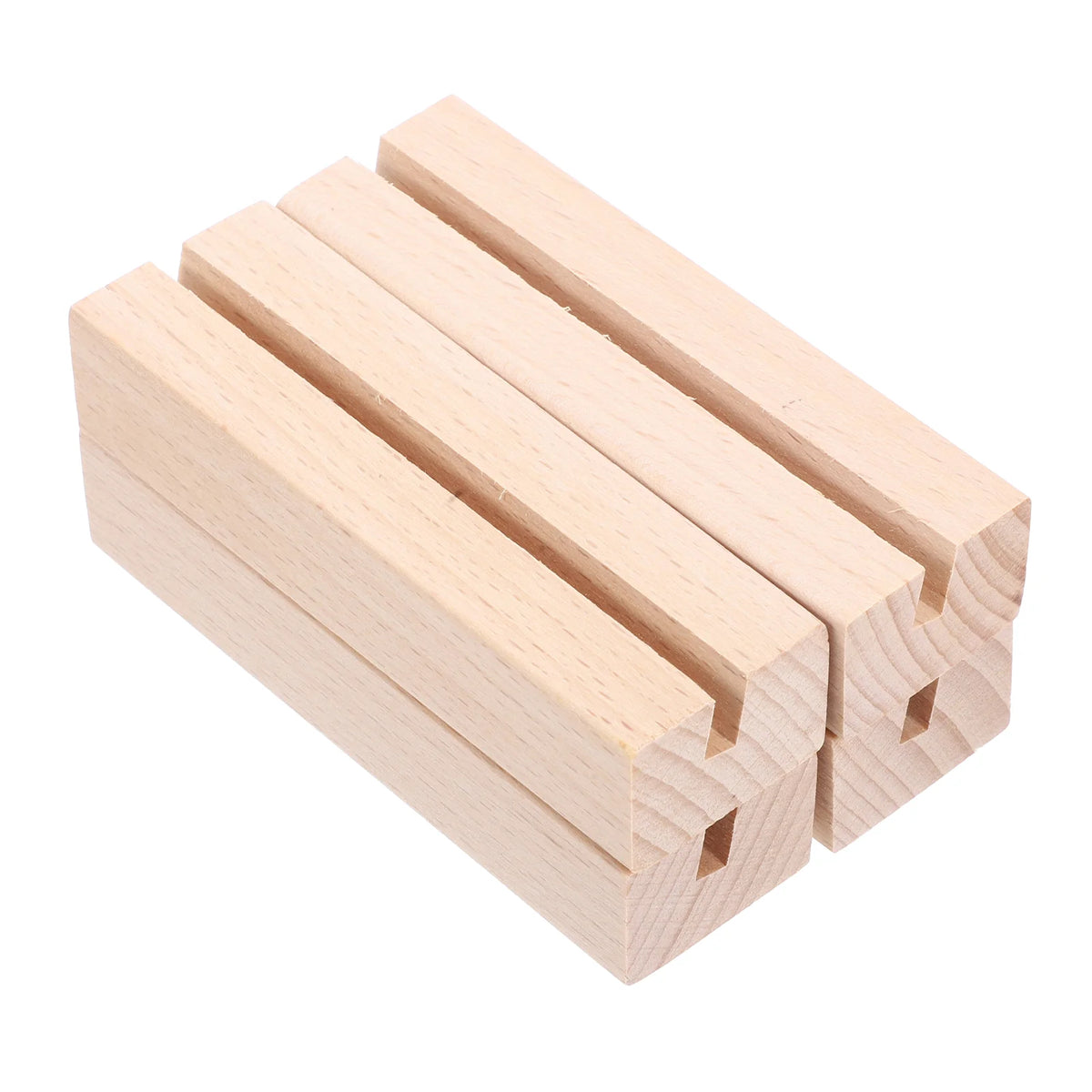 Deskspur Slate Wooden Card & Photo Stands (Set of 4) — Deskspur Modern Desks & Workspace Accessories