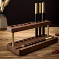 Deskspur Array 9-Slot Walnut Pen Stand — Deskspur Modern Desks & Workspace Accessories