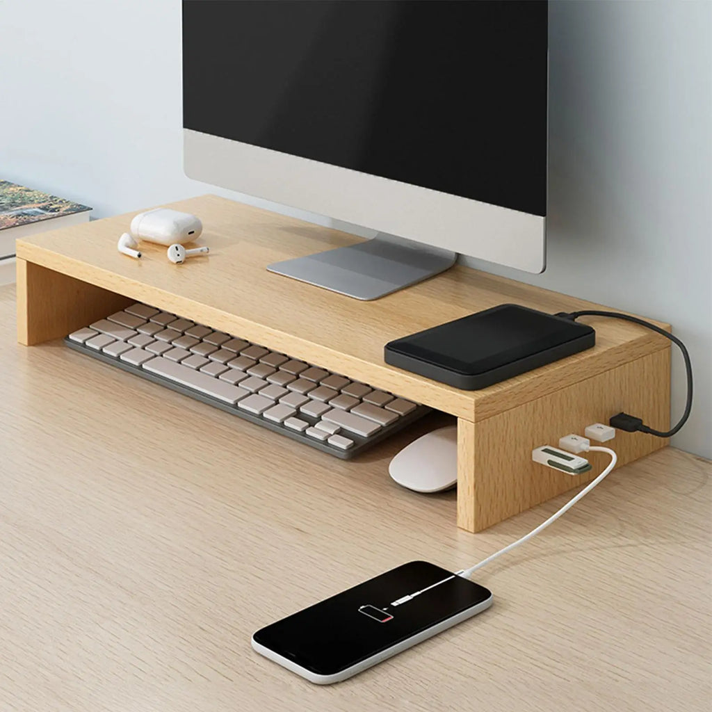 Deskspur Harbor Powered Riser with USB Hub — Deskspur Modern Desks & Workspace Accessories