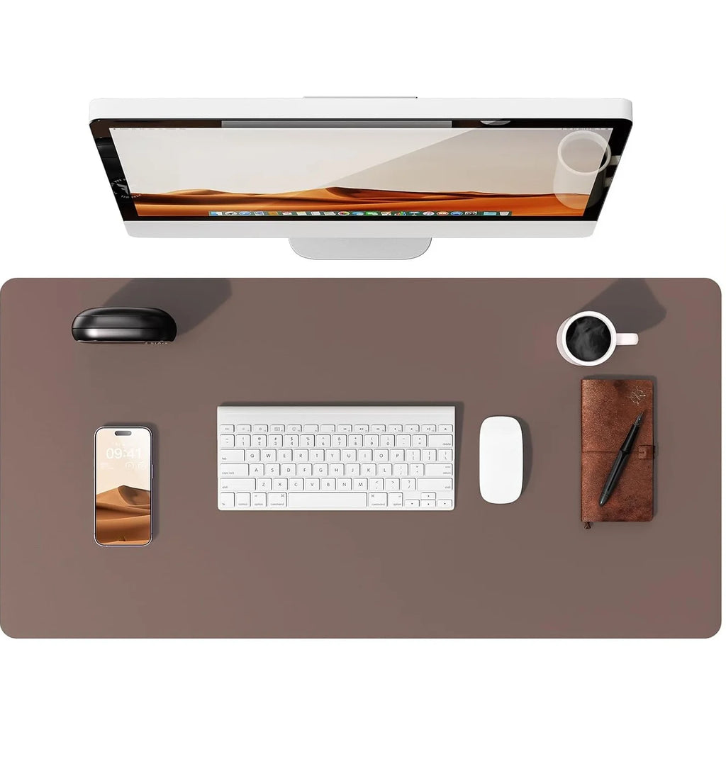Deskspur Saddle Vegan Leather Desk Pad — Deskspur Modern Desks & Workspace Accessories