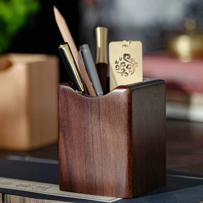 Deskspur Quill Natural Walnut Pen Tray — Deskspur Modern Desks & Workspace Accessories