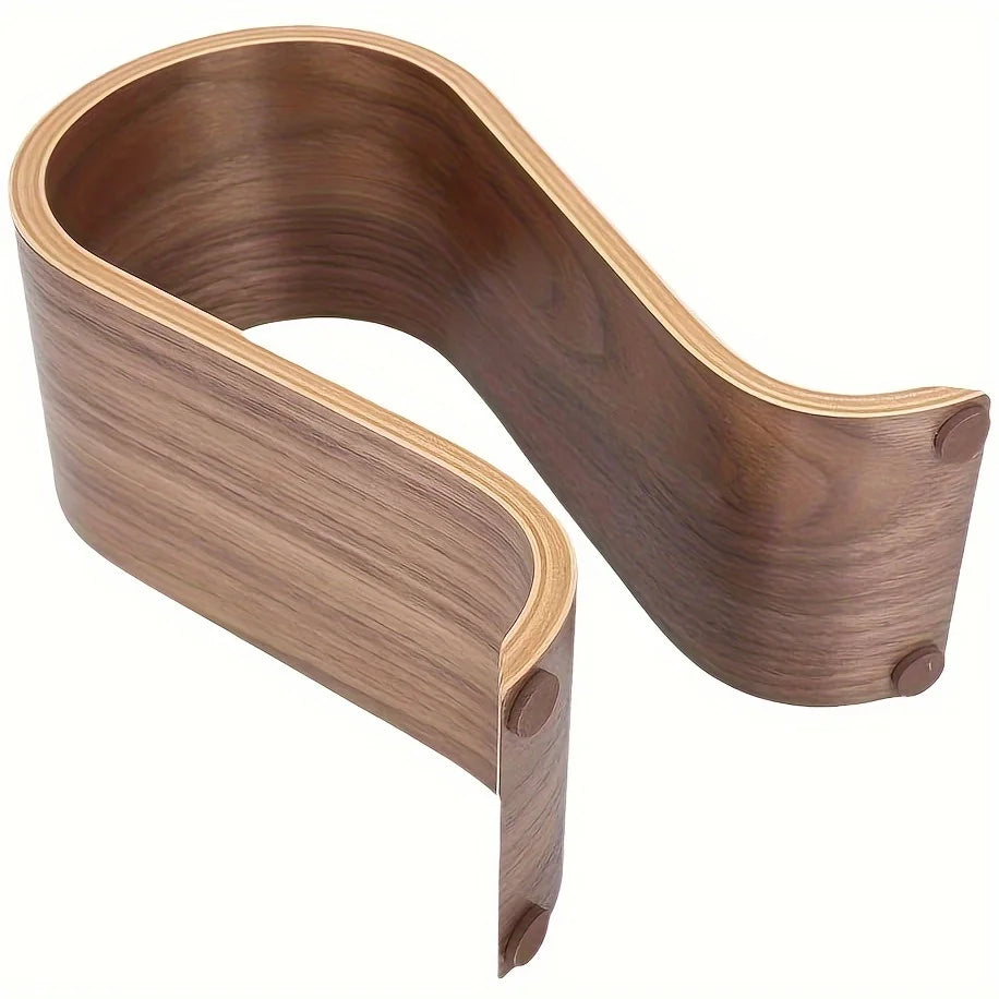 Deskspur Horizon Bent-Walnut Headphone Stand — Deskspur Modern Desks & Workspace Accessories — view 2